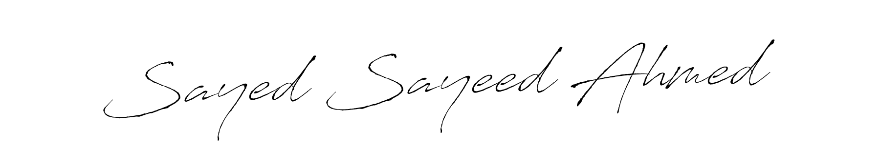 It looks lik you need a new signature style for name Sayed Sayeed Ahmed. Design unique handwritten (Antro_Vectra) signature with our free signature maker in just a few clicks. Sayed Sayeed Ahmed signature style 6 images and pictures png