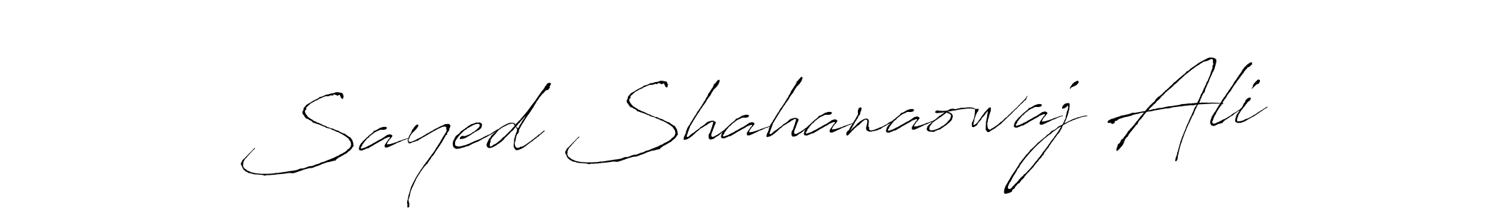 This is the best signature style for the Sayed Shahanaowaj Ali name. Also you like these signature font (Antro_Vectra). Mix name signature. Sayed Shahanaowaj Ali signature style 6 images and pictures png