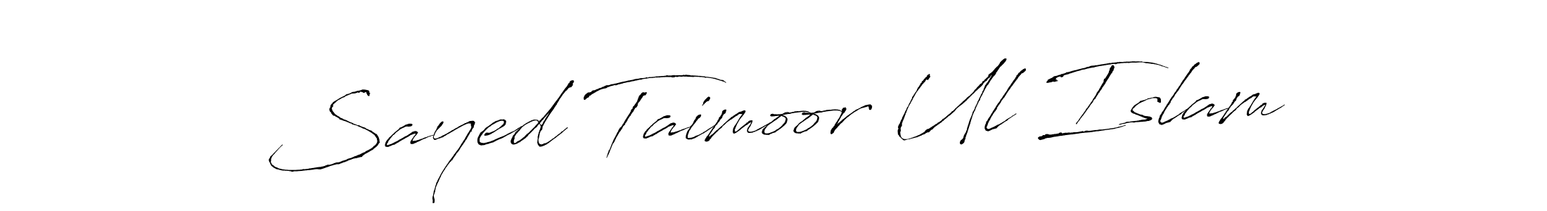 It looks lik you need a new signature style for name Sayed Taimoor Ul Islam. Design unique handwritten (Antro_Vectra) signature with our free signature maker in just a few clicks. Sayed Taimoor Ul Islam signature style 6 images and pictures png