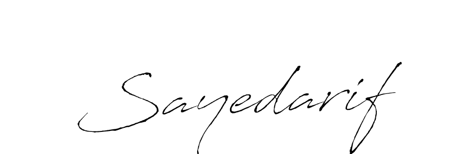 Design your own signature with our free online signature maker. With this signature software, you can create a handwritten (Antro_Vectra) signature for name Sayedarif. Sayedarif signature style 6 images and pictures png