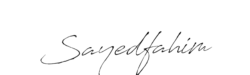 You should practise on your own different ways (Antro_Vectra) to write your name (Sayedfahim) in signature. don't let someone else do it for you. Sayedfahim signature style 6 images and pictures png