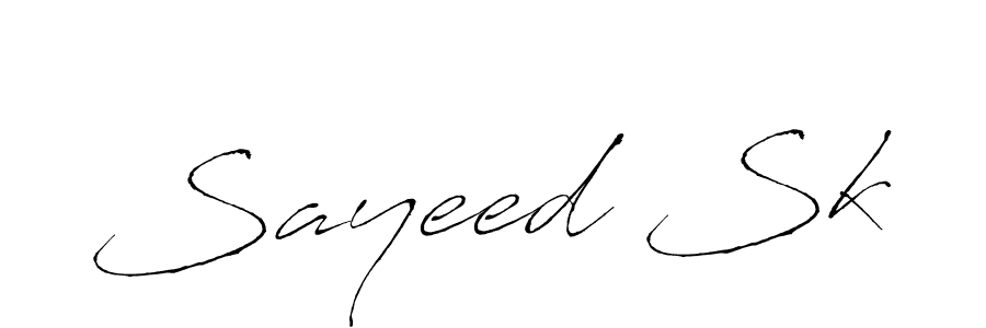 Also we have Sayeed Sk name is the best signature style. Create professional handwritten signature collection using Antro_Vectra autograph style. Sayeed Sk signature style 6 images and pictures png