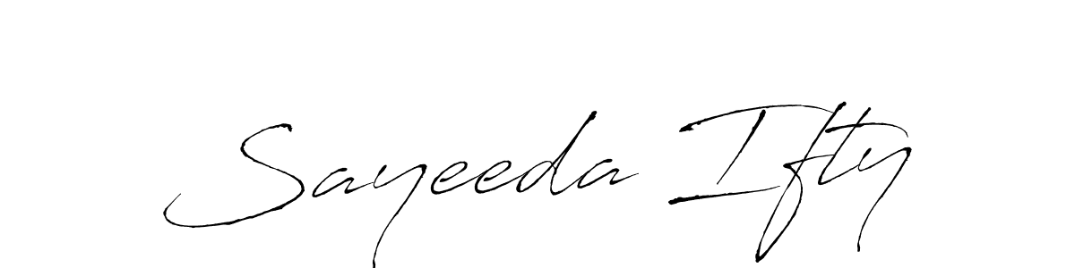 You should practise on your own different ways (Antro_Vectra) to write your name (Sayeeda Ifty) in signature. don't let someone else do it for you. Sayeeda Ifty signature style 6 images and pictures png