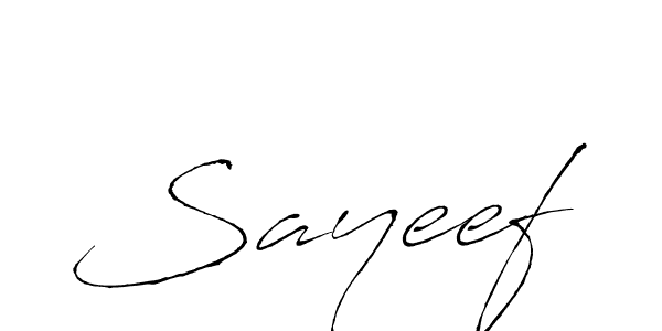 Create a beautiful signature design for name Sayeef. With this signature (Antro_Vectra) fonts, you can make a handwritten signature for free. Sayeef signature style 6 images and pictures png