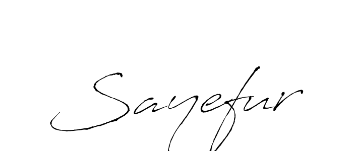 How to make Sayefur signature? Antro_Vectra is a professional autograph style. Create handwritten signature for Sayefur name. Sayefur signature style 6 images and pictures png