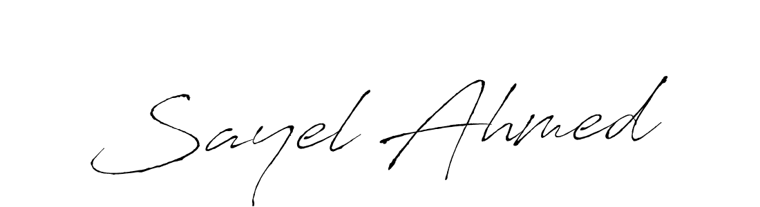 if you are searching for the best signature style for your name Sayel Ahmed. so please give up your signature search. here we have designed multiple signature styles  using Antro_Vectra. Sayel Ahmed signature style 6 images and pictures png