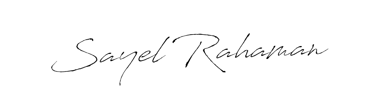 It looks lik you need a new signature style for name Sayel Rahaman. Design unique handwritten (Antro_Vectra) signature with our free signature maker in just a few clicks. Sayel Rahaman signature style 6 images and pictures png
