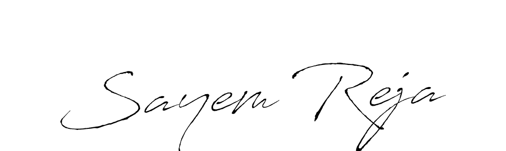 It looks lik you need a new signature style for name Sayem Reja. Design unique handwritten (Antro_Vectra) signature with our free signature maker in just a few clicks. Sayem Reja signature style 6 images and pictures png