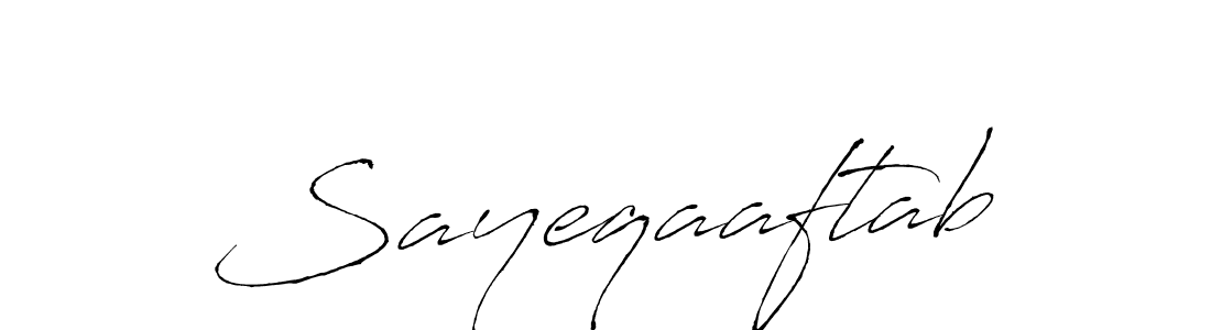 Make a beautiful signature design for name Sayeqaaftab. Use this online signature maker to create a handwritten signature for free. Sayeqaaftab signature style 6 images and pictures png