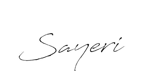 How to make Sayeri signature? Antro_Vectra is a professional autograph style. Create handwritten signature for Sayeri name. Sayeri signature style 6 images and pictures png