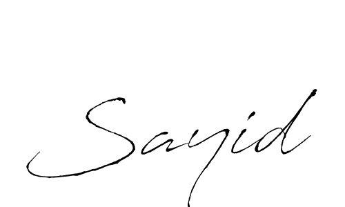 Sayid stylish signature style. Best Handwritten Sign (Antro_Vectra) for my name. Handwritten Signature Collection Ideas for my name Sayid. Sayid signature style 6 images and pictures png