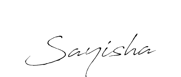 You should practise on your own different ways (Antro_Vectra) to write your name (Sayisha) in signature. don't let someone else do it for you. Sayisha signature style 6 images and pictures png