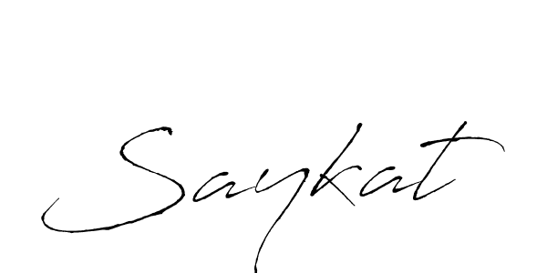 Create a beautiful signature design for name Saykat. With this signature (Antro_Vectra) fonts, you can make a handwritten signature for free. Saykat signature style 6 images and pictures png