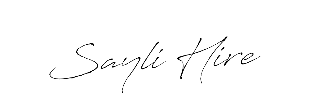 See photos of Sayli Hire official signature by Spectra . Check more albums & portfolios. Read reviews & check more about Antro_Vectra font. Sayli Hire signature style 6 images and pictures png