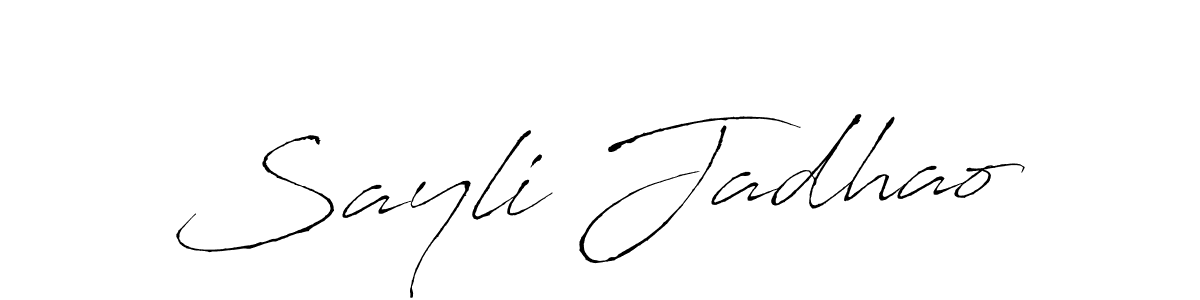 Create a beautiful signature design for name Sayli Jadhao. With this signature (Antro_Vectra) fonts, you can make a handwritten signature for free. Sayli Jadhao signature style 6 images and pictures png