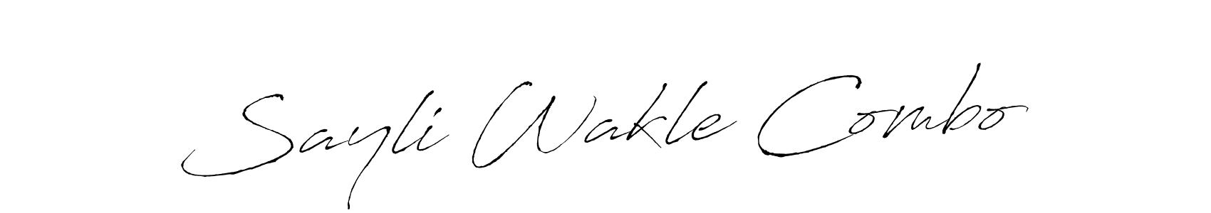 if you are searching for the best signature style for your name Sayli Wakle Combo. so please give up your signature search. here we have designed multiple signature styles  using Antro_Vectra. Sayli Wakle Combo signature style 6 images and pictures png