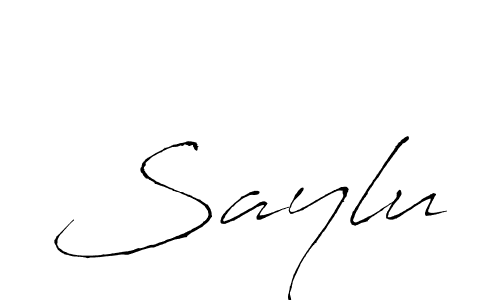 Design your own signature with our free online signature maker. With this signature software, you can create a handwritten (Antro_Vectra) signature for name Saylu. Saylu signature style 6 images and pictures png