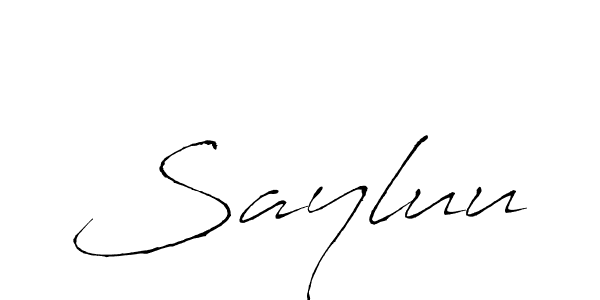 Best and Professional Signature Style for Sayluu. Antro_Vectra Best Signature Style Collection. Sayluu signature style 6 images and pictures png