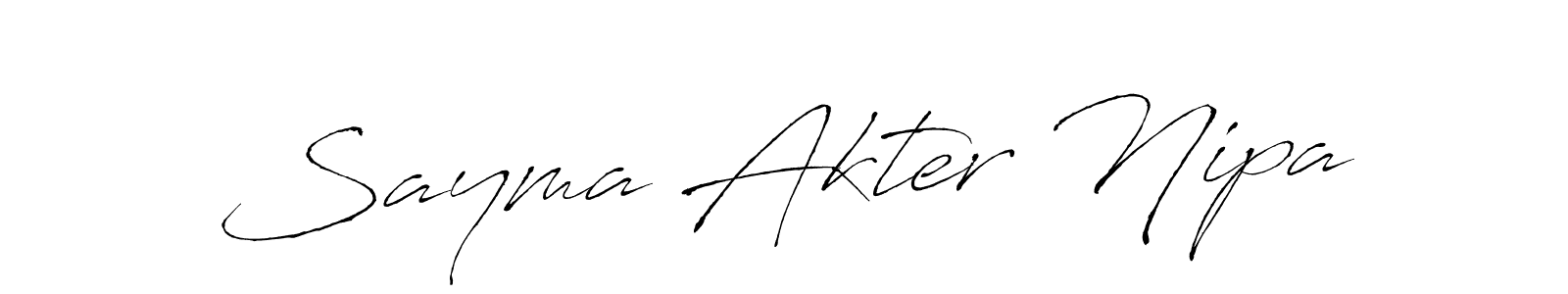 Once you've used our free online signature maker to create your best signature Antro_Vectra style, it's time to enjoy all of the benefits that Sayma Akter Nipa name signing documents. Sayma Akter Nipa signature style 6 images and pictures png