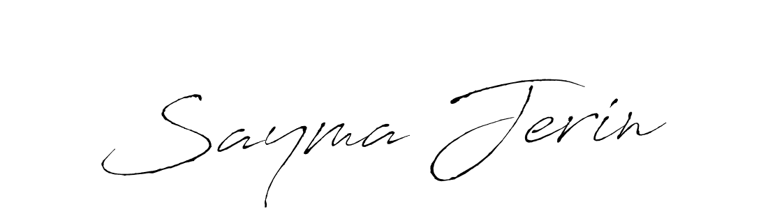 Make a beautiful signature design for name Sayma Jerin. With this signature (Antro_Vectra) style, you can create a handwritten signature for free. Sayma Jerin signature style 6 images and pictures png