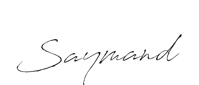 Also You can easily find your signature by using the search form. We will create Saymand name handwritten signature images for you free of cost using Antro_Vectra sign style. Saymand signature style 6 images and pictures png