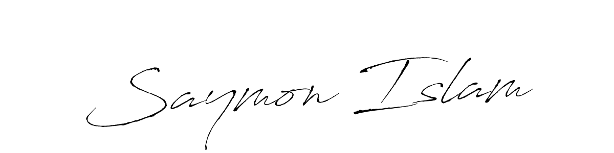 Similarly Antro_Vectra is the best handwritten signature design. Signature creator online .You can use it as an online autograph creator for name Saymon Islam. Saymon Islam signature style 6 images and pictures png