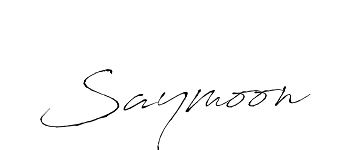 Also You can easily find your signature by using the search form. We will create Saymoon name handwritten signature images for you free of cost using Antro_Vectra sign style. Saymoon signature style 6 images and pictures png