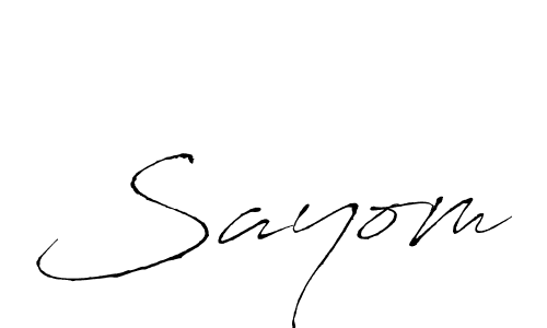 Similarly Antro_Vectra is the best handwritten signature design. Signature creator online .You can use it as an online autograph creator for name Sayom. Sayom signature style 6 images and pictures png