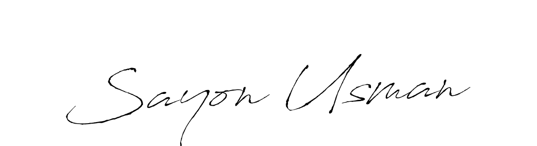 You can use this online signature creator to create a handwritten signature for the name Sayon Usman. This is the best online autograph maker. Sayon Usman signature style 6 images and pictures png