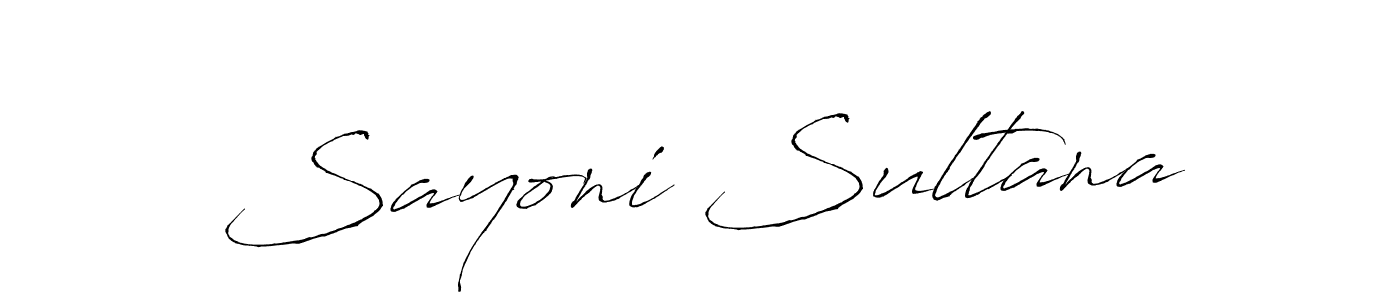 You should practise on your own different ways (Antro_Vectra) to write your name (Sayoni Sultana) in signature. don't let someone else do it for you. Sayoni Sultana signature style 6 images and pictures png
