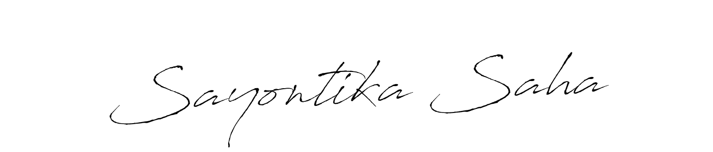 The best way (Antro_Vectra) to make a short signature is to pick only two or three words in your name. The name Sayontika Saha include a total of six letters. For converting this name. Sayontika Saha signature style 6 images and pictures png