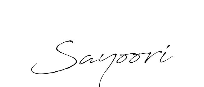 How to make Sayoori signature? Antro_Vectra is a professional autograph style. Create handwritten signature for Sayoori name. Sayoori signature style 6 images and pictures png