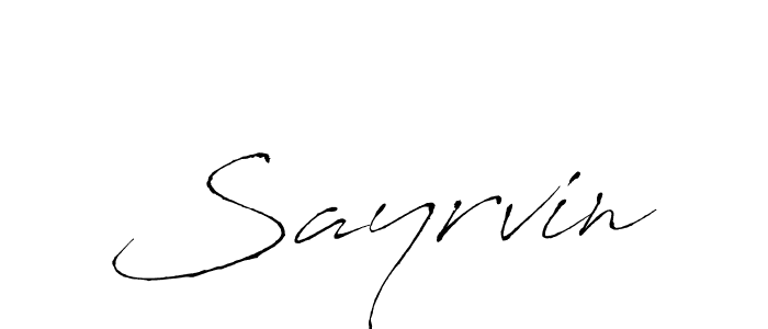 Make a beautiful signature design for name Sayrvin. Use this online signature maker to create a handwritten signature for free. Sayrvin signature style 6 images and pictures png