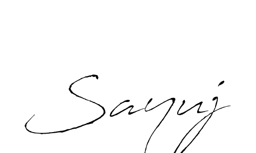 How to make Sayuj signature? Antro_Vectra is a professional autograph style. Create handwritten signature for Sayuj name. Sayuj signature style 6 images and pictures png