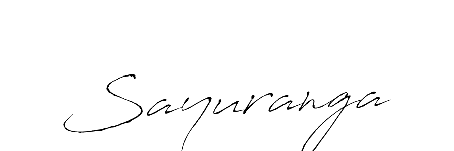 You should practise on your own different ways (Antro_Vectra) to write your name (Sayuranga) in signature. don't let someone else do it for you. Sayuranga signature style 6 images and pictures png