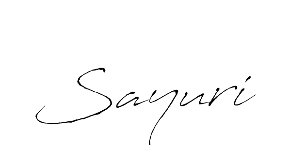 Create a beautiful signature design for name Sayuri. With this signature (Antro_Vectra) fonts, you can make a handwritten signature for free. Sayuri signature style 6 images and pictures png