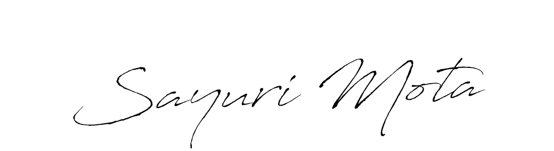 The best way (Antro_Vectra) to make a short signature is to pick only two or three words in your name. The name Sayuri Mota include a total of six letters. For converting this name. Sayuri Mota signature style 6 images and pictures png