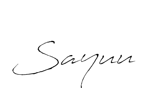 The best way (Antro_Vectra) to make a short signature is to pick only two or three words in your name. The name Sayuu include a total of six letters. For converting this name. Sayuu signature style 6 images and pictures png