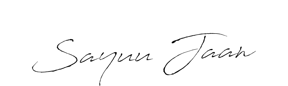 You can use this online signature creator to create a handwritten signature for the name Sayuu Jaan. This is the best online autograph maker. Sayuu Jaan signature style 6 images and pictures png