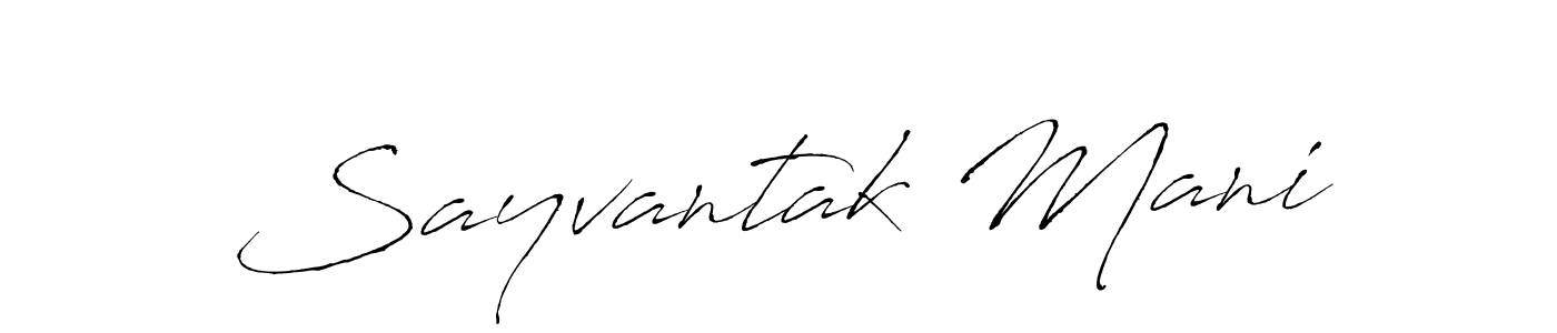 Make a beautiful signature design for name Sayvantak Mani. Use this online signature maker to create a handwritten signature for free. Sayvantak Mani signature style 6 images and pictures png