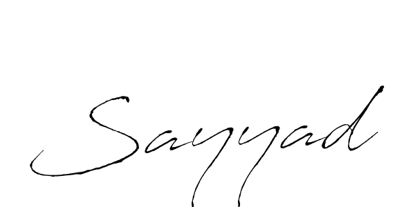 Sayyad stylish signature style. Best Handwritten Sign (Antro_Vectra) for my name. Handwritten Signature Collection Ideas for my name Sayyad. Sayyad signature style 6 images and pictures png