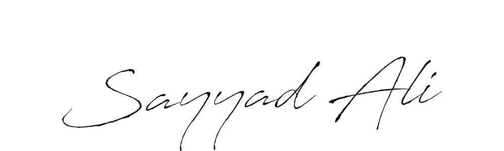 The best way (Antro_Vectra) to make a short signature is to pick only two or three words in your name. The name Sayyad Ali include a total of six letters. For converting this name. Sayyad Ali signature style 6 images and pictures png