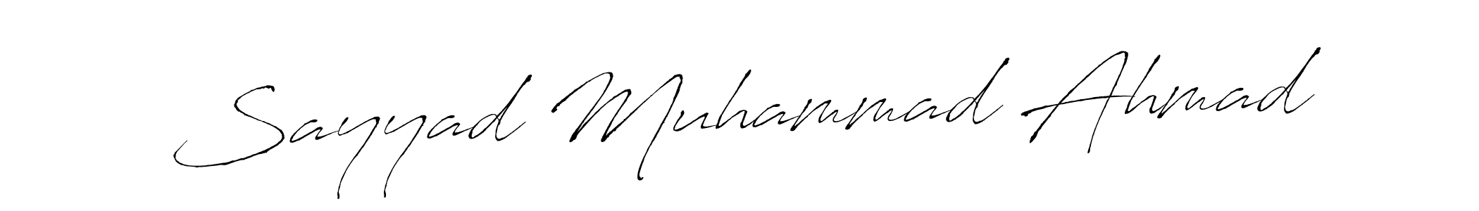 if you are searching for the best signature style for your name Sayyad Muhammad Ahmad. so please give up your signature search. here we have designed multiple signature styles  using Antro_Vectra. Sayyad Muhammad Ahmad signature style 6 images and pictures png