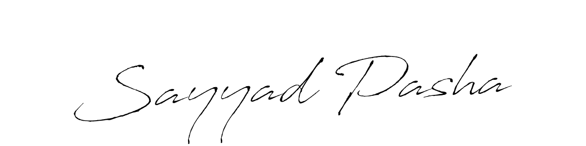 Sayyad Pasha stylish signature style. Best Handwritten Sign (Antro_Vectra) for my name. Handwritten Signature Collection Ideas for my name Sayyad Pasha. Sayyad Pasha signature style 6 images and pictures png