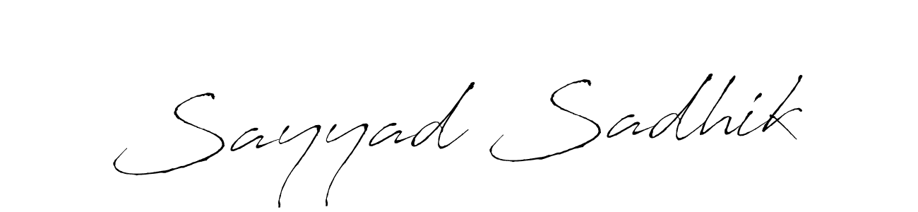 Also You can easily find your signature by using the search form. We will create Sayyad Sadhik name handwritten signature images for you free of cost using Antro_Vectra sign style. Sayyad Sadhik signature style 6 images and pictures png