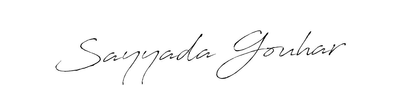 You should practise on your own different ways (Antro_Vectra) to write your name (Sayyada Gouhar) in signature. don't let someone else do it for you. Sayyada Gouhar signature style 6 images and pictures png