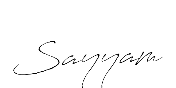You should practise on your own different ways (Antro_Vectra) to write your name (Sayyam) in signature. don't let someone else do it for you. Sayyam signature style 6 images and pictures png