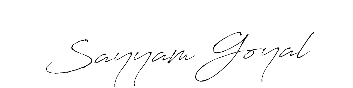 Once you've used our free online signature maker to create your best signature Antro_Vectra style, it's time to enjoy all of the benefits that Sayyam Goyal name signing documents. Sayyam Goyal signature style 6 images and pictures png