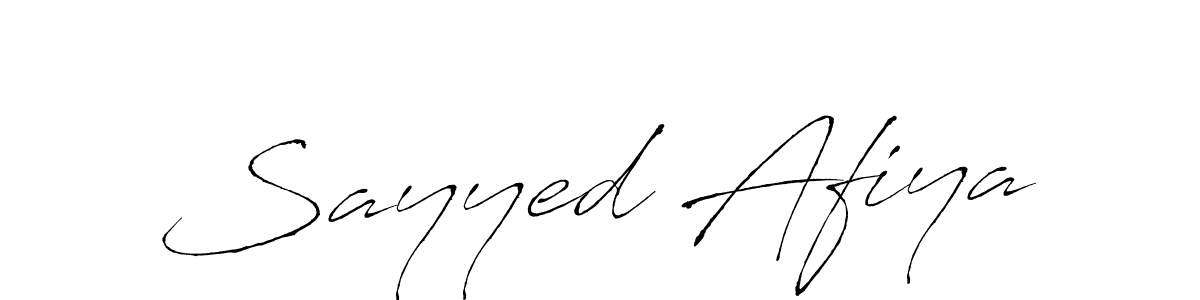 The best way (Antro_Vectra) to make a short signature is to pick only two or three words in your name. The name Sayyed Afiya include a total of six letters. For converting this name. Sayyed Afiya signature style 6 images and pictures png