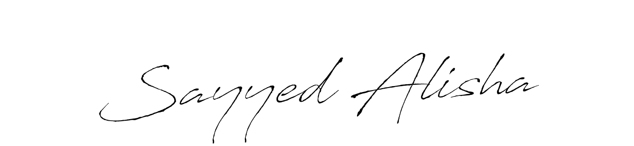 Similarly Antro_Vectra is the best handwritten signature design. Signature creator online .You can use it as an online autograph creator for name Sayyed Alisha. Sayyed Alisha signature style 6 images and pictures png
